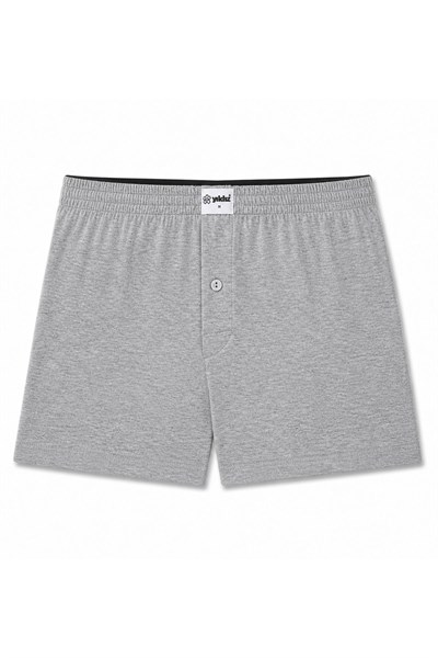 Havlu Bel Erkek Boxer Gri Melanj %100 Pamuk 3lü Paket