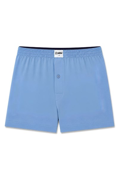 Havlu Bel Erkek Boxer Mavi %100 Pamuk 3lü Paket