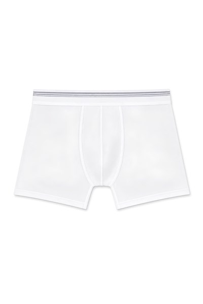 Likralı Erkek Boxer Beyaz 3lü Paket