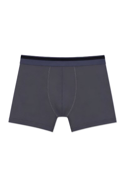Likralı Erkek Boxer Füme 3lü Paket