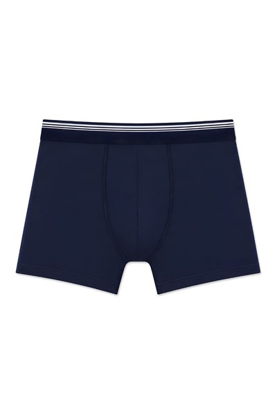 Likralı Erkek Boxer Lacivert 3lü Paket