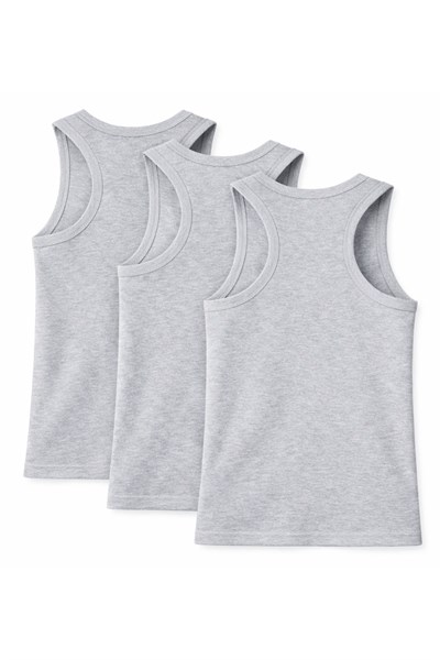 Likralı Erkek Sporcu Atlet Gri 3lü Paket
