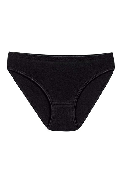 Likralı İz Yapmaz Bikini Kadın Külot Siyah 6lı Paket