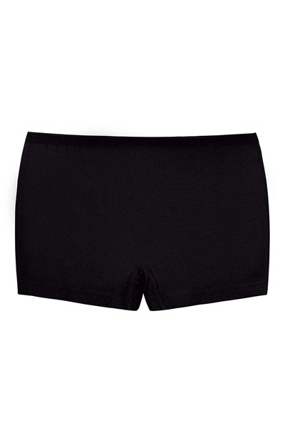 Likralı Kadın Boxer Siyah 3lü Paket