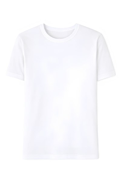 Likralı Kısa Kol Erkek T-Shirt Beyaz