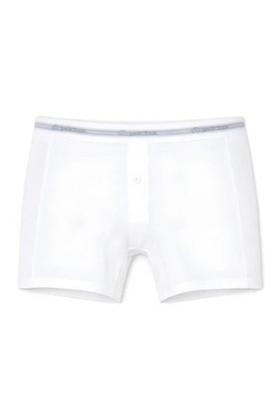 Likralı Uzun Erkek Boxer Beyaz 3lü Paket