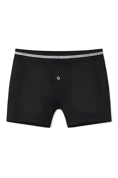 Likralı Uzun Erkek Boxer Siyah 3lü Paket