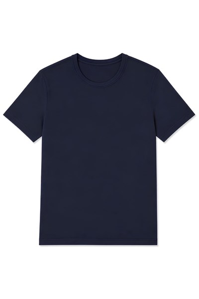 Modal Bisiklet Yaka Erkek T-Shirt Lacivert