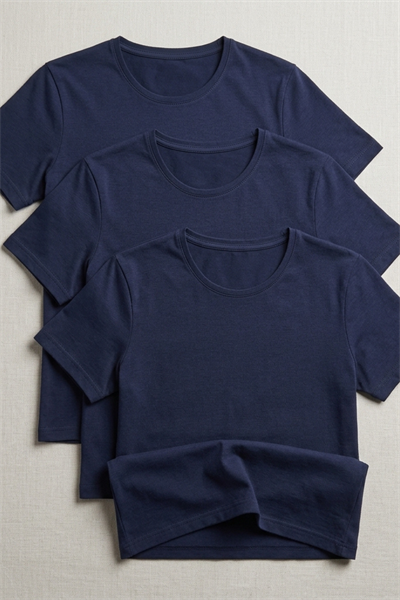 Modal Bisiklet Yaka Erkek T-Shirt Lacivert