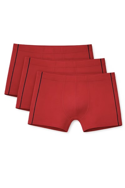 Modal Biyeli Erkek Boxer Bordo 3lü Paket