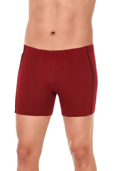 Modal Biyeli Erkek Boxer Bordo 3lü Paket
