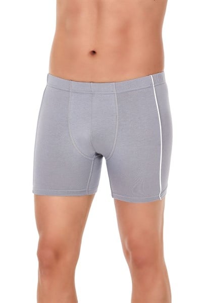 Modal Biyeli Erkek Boxer Gri 3lü Paket