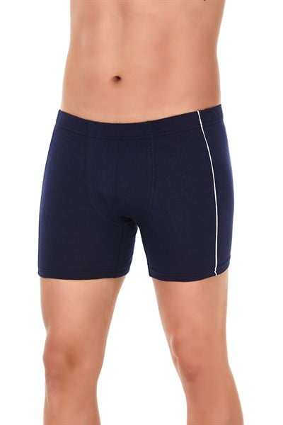 Modal Biyeli Erkek Boxer Lacivert 3lü Paket