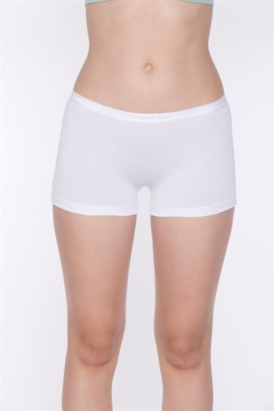 Modal Kadın Boxer Beyaz 3lü Paket