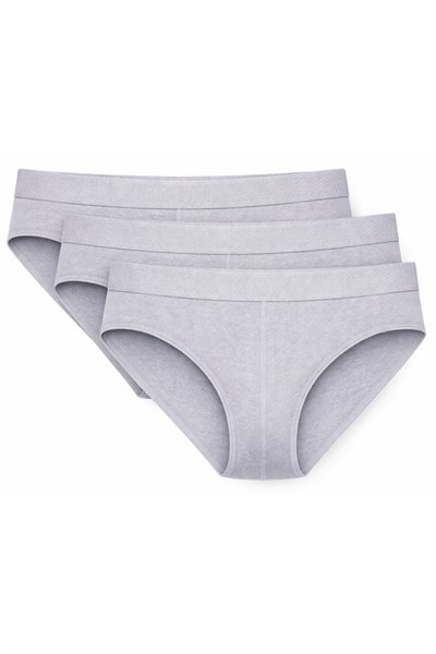 Modal Kemerli Erkek Slip Gri 3lü Paket