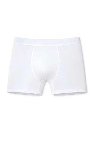 Modal Likralı Erkek Boxer Beyaz 3lü Paket