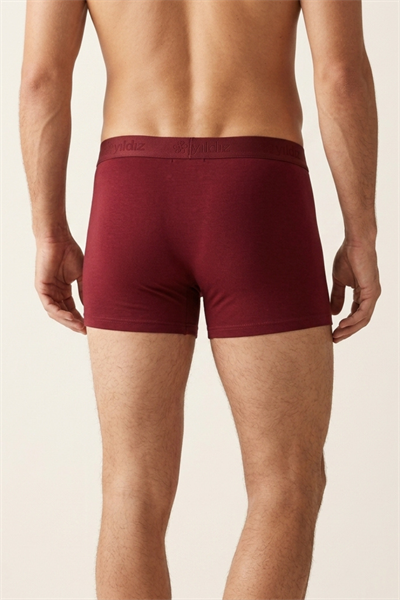 Modal Erkek Boxer Bordo 3lü Paket
