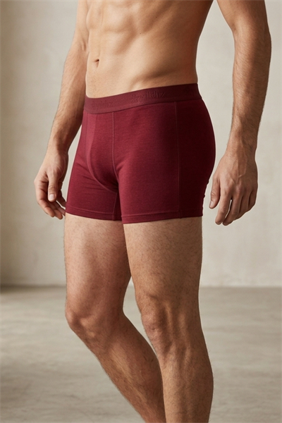 Modal Erkek Boxer Bordo 3lü Paket