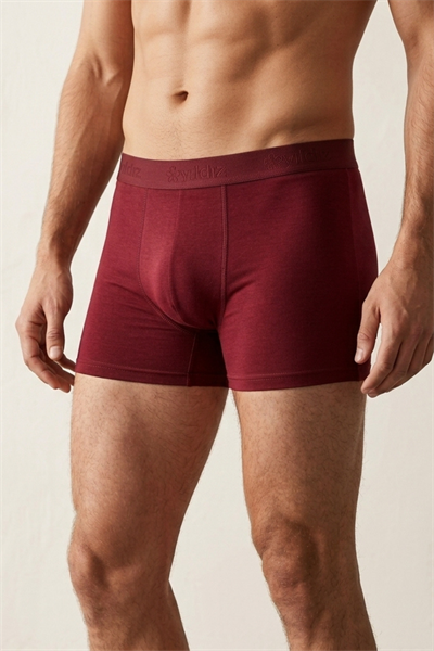 Modal Erkek Boxer Bordo 3lü Paket