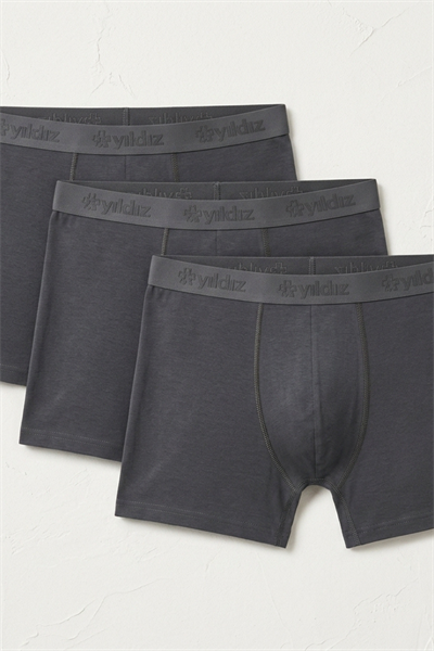 Modal Erkek Boxer Füme 3lü Paket