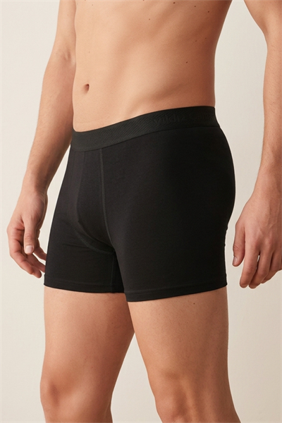 Modal Erkek Boxer Siyah 3lü Paket