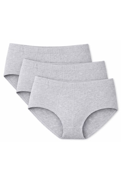 Süprem Erkek Slip Gri %100 Pamuk 3lü Paket