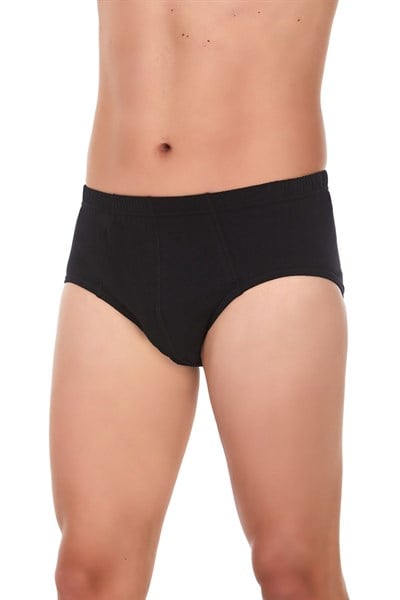 Süprem Erkek Slip Siyah %100 Pamuk 3lü Paket