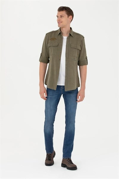 Erkek İndigo Jean Pantolon 1684865