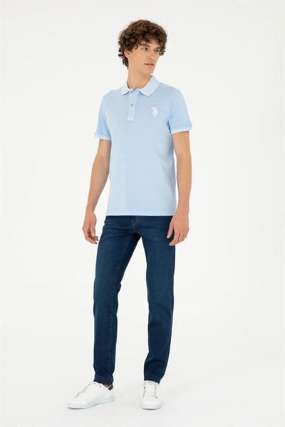 Erkek Mavi Jean Slim Fit Pantolon