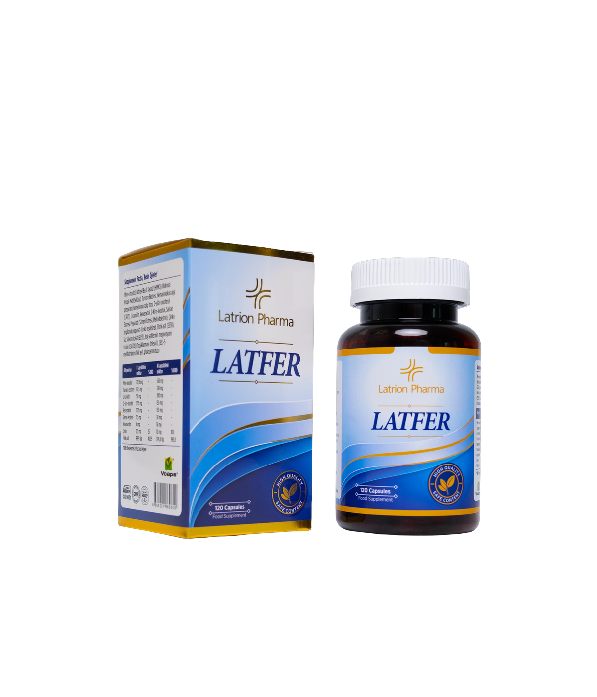 LATFER – Kadın ve Erkekler İçin 9 Aktif Bileşenli Takviye Edici Gıda