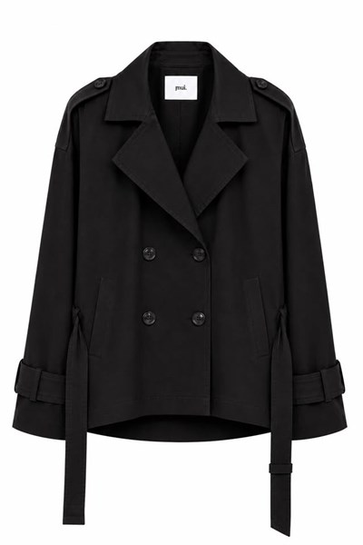 26K1086 KRUVAZE KISA TRENÇKOT