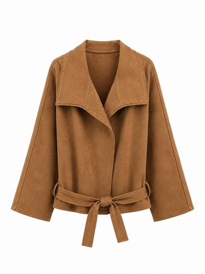 26K1100 REGLAN KOL SÜET MONT