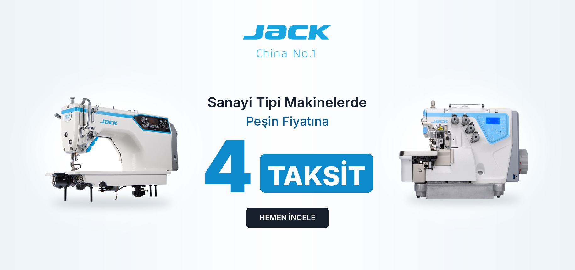 Sanayi tipi düz dikiş makineleri, overlok makineleri jack markasında yetkili satıcı olarak Topcular Makina'da her türlü sanayi tipi dikiş makinesi bulabilirsiniz.