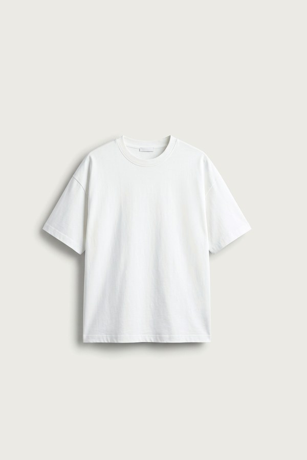 Beyaz oversize tişört