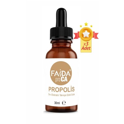 Proca Propolis Ekstraktı Suda Çözünür Damla 30ml 3'lü Paket