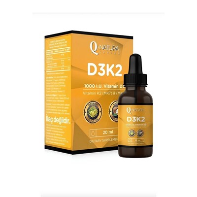 Q Natura D3K2 Vitamini 20 ml