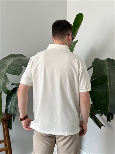 Beyaz  Modal Kumaş Basic Tişört