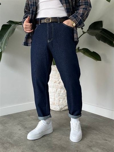 Keps Boyfriend Jean Lacivert