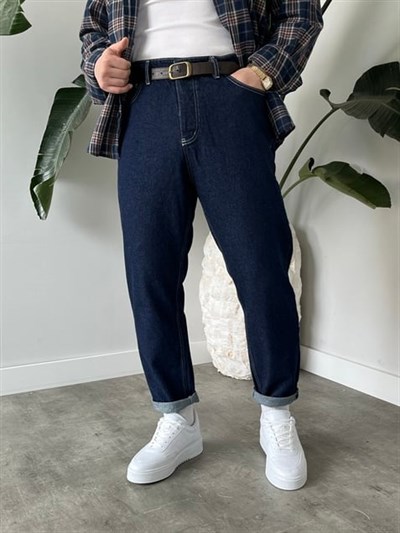 Keps Boyfriend Jean Lacivert