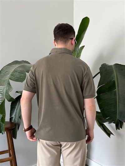 Koyu Yeşil  Modal Kumaş Basic Tişört
