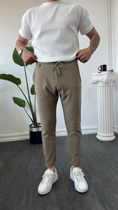 MR Duble Paça Jogger Haki Yeşili