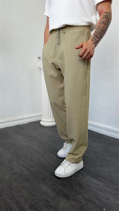 MR Paça Fermuarlı Baggy Jogger Yeşil