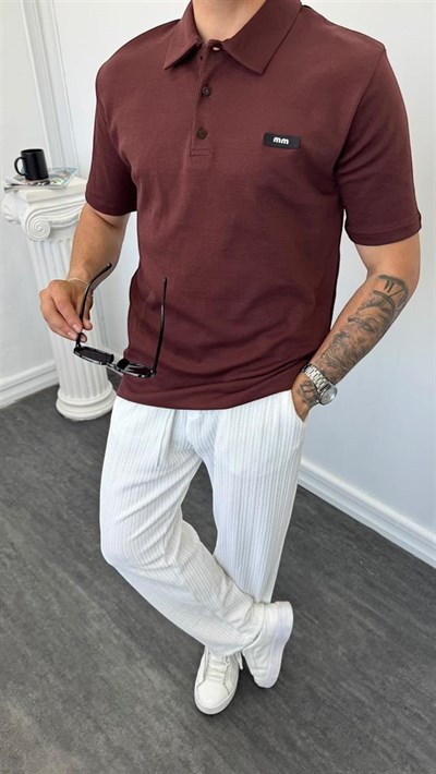 MR Polo Yaka Tişört Kahverengi