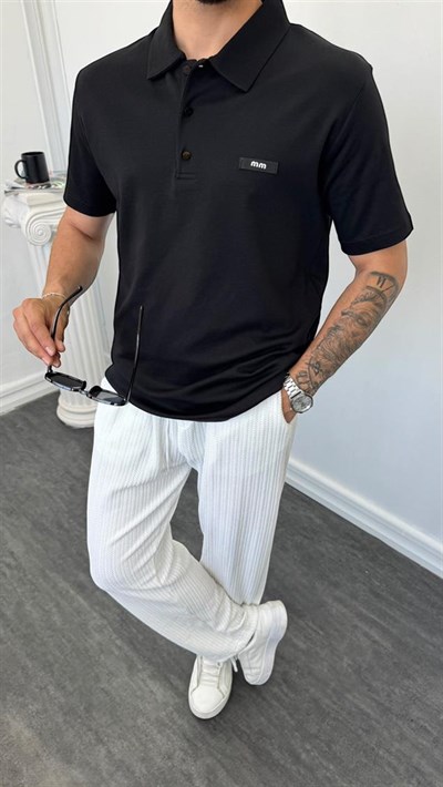 MR Polo Yaka Tişört Siyah