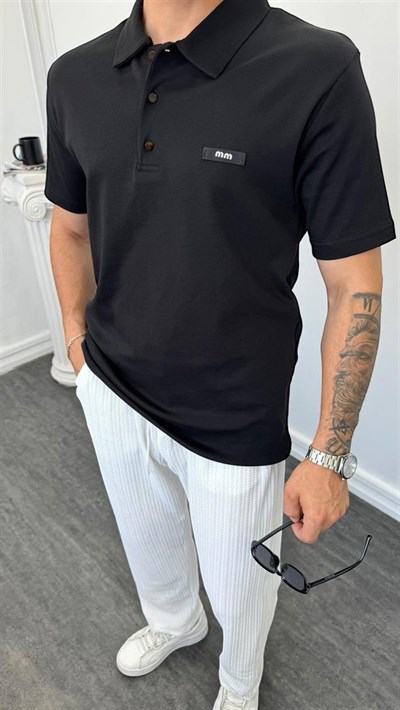 MR Polo Yaka Tişört Siyah