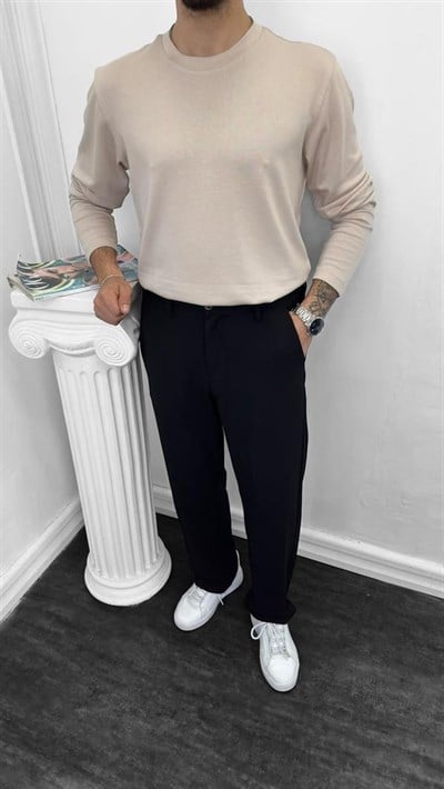 Oysho Kumaş Sweatshirt Krem