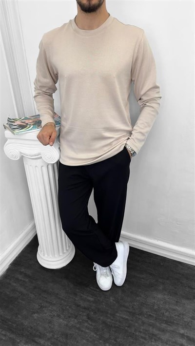 Oysho Kumaş Sweatshirt Krem