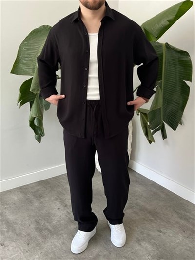 Siyah Premium Modal Oversize Takım