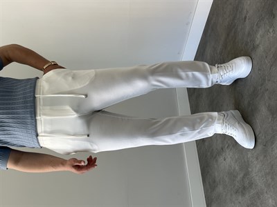 Premium Rahat Kalıp Beyaz   Kumaş Pantolon 