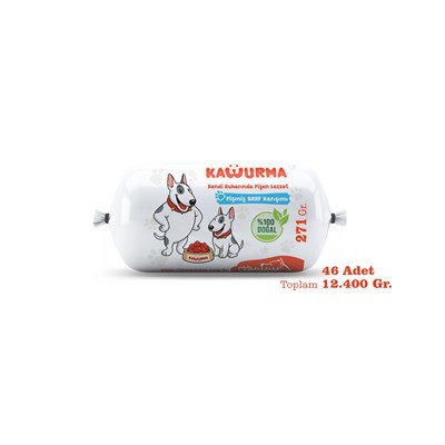 Kavurma Pişmiş Barf Köpek Maması 12.4 Kg - 271 g x 46